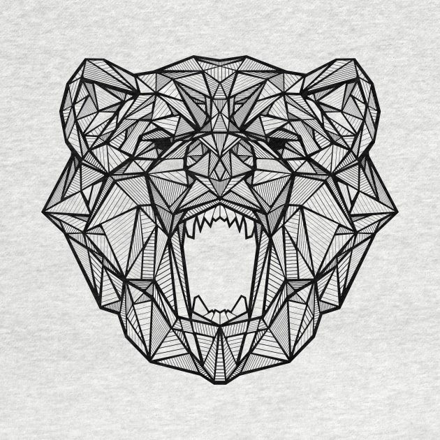 Geometric Bear by DavidReesDesign